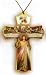 Divine Mercy Necklace with Cord, 2 x 1.5" - MADE IN ITALY