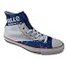 Converse All Stars Chuck Taylor White Print Canvas Trainers Hi Top Boot