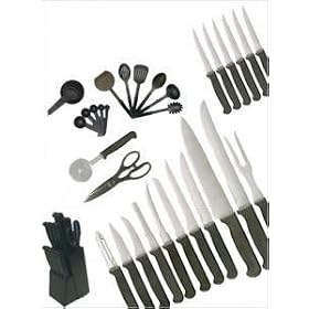 Ginsu Black 36-pc. Cutlery Set with Block by Ginsu