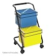 Safco 5223BL Black Jazz Two-Tier File Cart