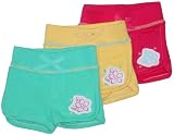 Infant Girls' Shorts with Flower Applique