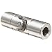 Lovejoy D-6B Universal Joint, 1/2" Round Bore and 1/2" Round Bore, 1/8" x 1/16" Keyway, 1.00" Outer Diameter, 0.56" Inner Diameter, 3.38" Overall Length