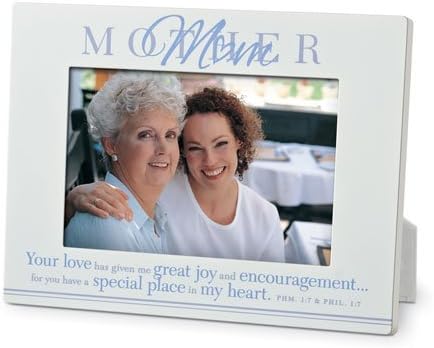 LCP Mom Inspirational White Metal Photo Frame For Mother With Complimentary Verses