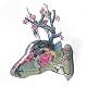 Floral Stag Head Object (Medium) (Pink Rose)