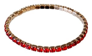 Gold Light Siam Stretch Bracelet