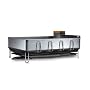 simplehuman Dish Rack, Steel Frame, with Bamboo Knife Block, Gray