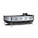 simplehuman Steel Frame Dishrack with Bamboo Knife Block, Grey