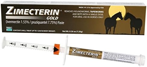 Zimecterin Gold Ivermectin Praziquantel Horse Wormers By Merial 1 Dose