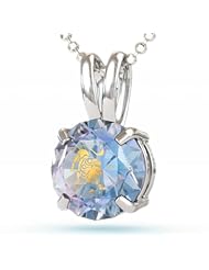 Silver Leo Necklace: Zodiac Necklace with Inscriptions of 24kt Gold on CZ