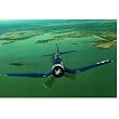 Air Fighter (Blue, Above Water) Art Poster Print - 13x19