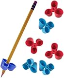 The Pencil Grip Writing CLAW for Pencils and Utensils, Medium Size, 6 Count Blue/Red (TPG-21206)