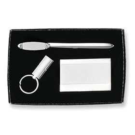 Business Card Holder/Key Ring/Letter Opener 3-piece Gift Set