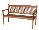 Siena Garden Landhausbank Nassau, 3-sitzig, L 150 x B 67 x H 89 cm Eukalyptus-Holz