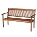 Siena Garden Landhausbank Nassau, 3-sitzig, L 150 x B 67 x H 89 cm Eukalyptus-Holz