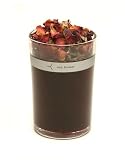 red flower moroccan rose candle and scented petals