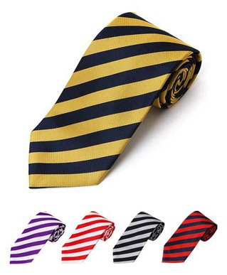 BG College Multi Stripe Color Woven Tie Collection in a Fancy Gift Box with Free Shipping