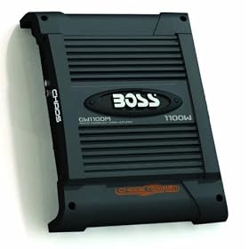 BOSS CW1100M CHAOS WIRED 1100 Watts Mosfet Monoblock Power Amplifier with Subwoofer Level Control