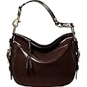 AUTHENTIC COACH CHESTNUT PATENT LEATHER ZOE 12735