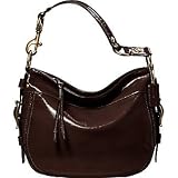 AUTHENTIC COACH CHESTNUT PATENT LEATHER ZOE 12735