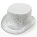 Silver Glitter Top Hat