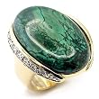 Women's Rosette SeaBlue Color Semi-Precious Turquoise Two-Tone Ring, Size: 5-9 Sterling Silver .925