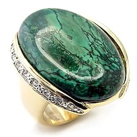 Women'sRosetteSeaBlueColorSemi-PreciousTurquoiseTwo-ToneRing,Size:5-9SterlingSilver.925