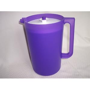 Tupperware Gallon Pitcher Push Button Seal NEW *Purple* by Tupperware
