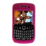 GTMax Hot Pink Rubber Hard Snap On Crystal Cover Case for RIM BlackBerry 85 ....