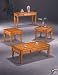 3 pc of 1 Cocktail Table & 2 End Tables With Drawers Espresso Pine