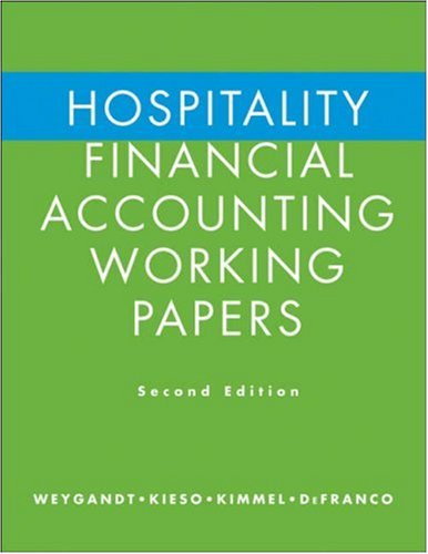 Hospitality Financial Accounting Working Papers