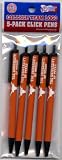 TEXAS LONGHORNS NCAA LICENSED PACK OF 5 CLICK PENS