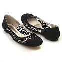 All Black Women's 'Woodstock' Flat
