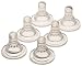 NUK First Essential Silicone BPA Free Nipples, Fast Flow, 6 Pack