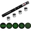 Bingsale� 5 in 1 gr�n Laserpointer Zeiger Kugelschreiber mit 5 Star Konstellation Projektion Caps 5 Patterns of B�hne Licht unendlich Pleasures gr�n