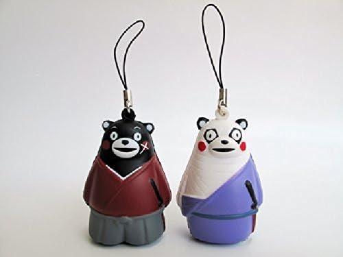 Kumamon in Rurouni Kenshin Costume Strap Key Chain Two Type Set Limited Product