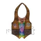 Beistle 66163 Plastic Hippie Vest - Pack of 24