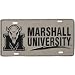 Marshall Thundering Herd Pewter Marshall University License Plate