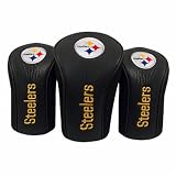 Pittsburgh Steelers NFL Mesh Barrel Headcovers (Set of 3)