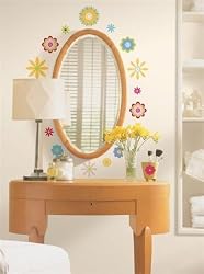 Graphic Flowers Peel & Stick Wall Decor Stickers