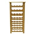 Winsome Wood 28-Bottle Wine Rack, Natural