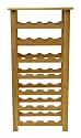 Winsome Wood 28-Bottle Wine Rack, Natural