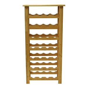Winsome Wood 28-Bottle Wine Rack, Natural by