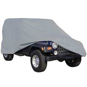 Classic Accessories 71103 Deluxe PolyPro III Grey Jeep Cover