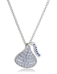 Hershey Jewelry Sterling Silver Cubic Zirconium Medium Flat Back March Pendant