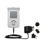 International Wall / AC Charger for the Samsung Yepp YP-T7Z - Gomadic Brand w/ TipExchange Technology