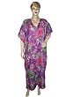 Resort Wear Purple Kaftan Casual Beach Wear Lightweight Sheer Cotton Cover up Caftan Dress