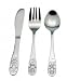 Kitchen & Housewares : Animal Embossed Childrens Stainless Steel Cutlery Set