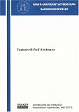 Festschrift Rolf Kindmann - 