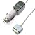 Rix iPhone 3GS/3G・iPod nano 3rd/4th・touch 1G/2G classic対応 車載用DC充電器 ホワイト RX-IPDCPH2WH