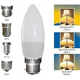 12 Watt Mini Candle Energy Saving Light Bulb, Bayonet and Screw Fittings - eco friendly